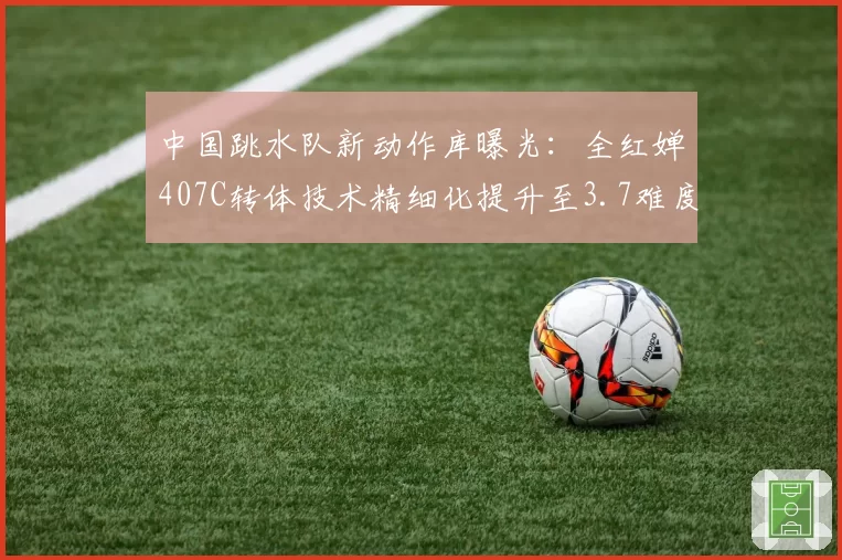 中国跳水队新动作库曝光:全红婵407C转体技术精细化提升至3.7难度系数